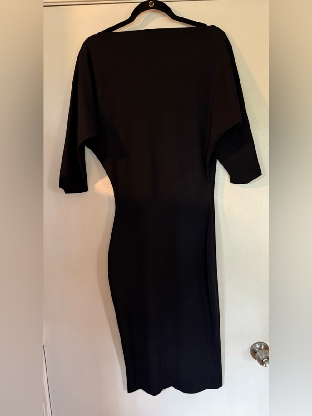 La Petite Robe Black 3/4 Sleeve Fitted Dress - Picture 2 of 4